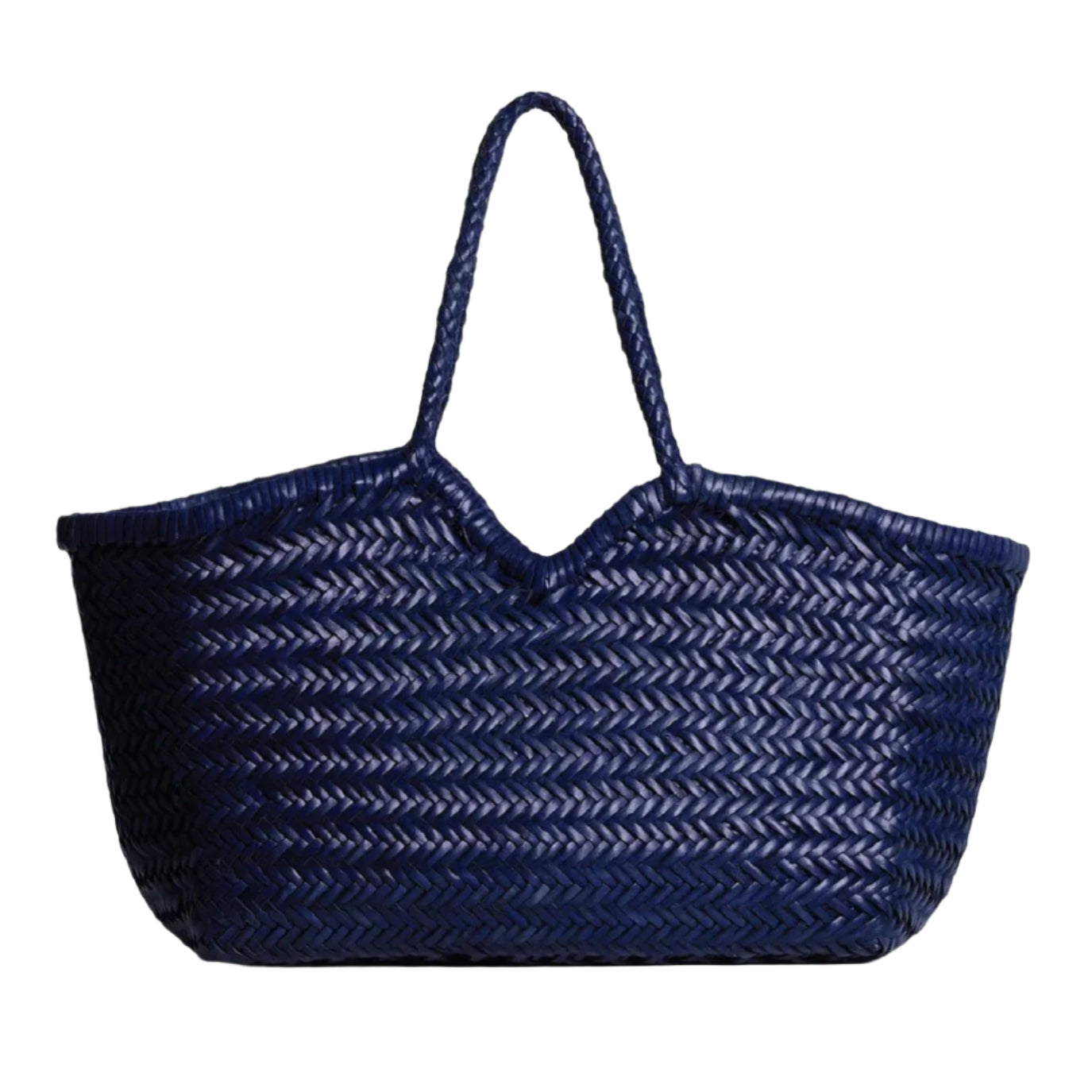 Woven Leather Tote
