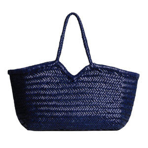 Woven Leather Tote