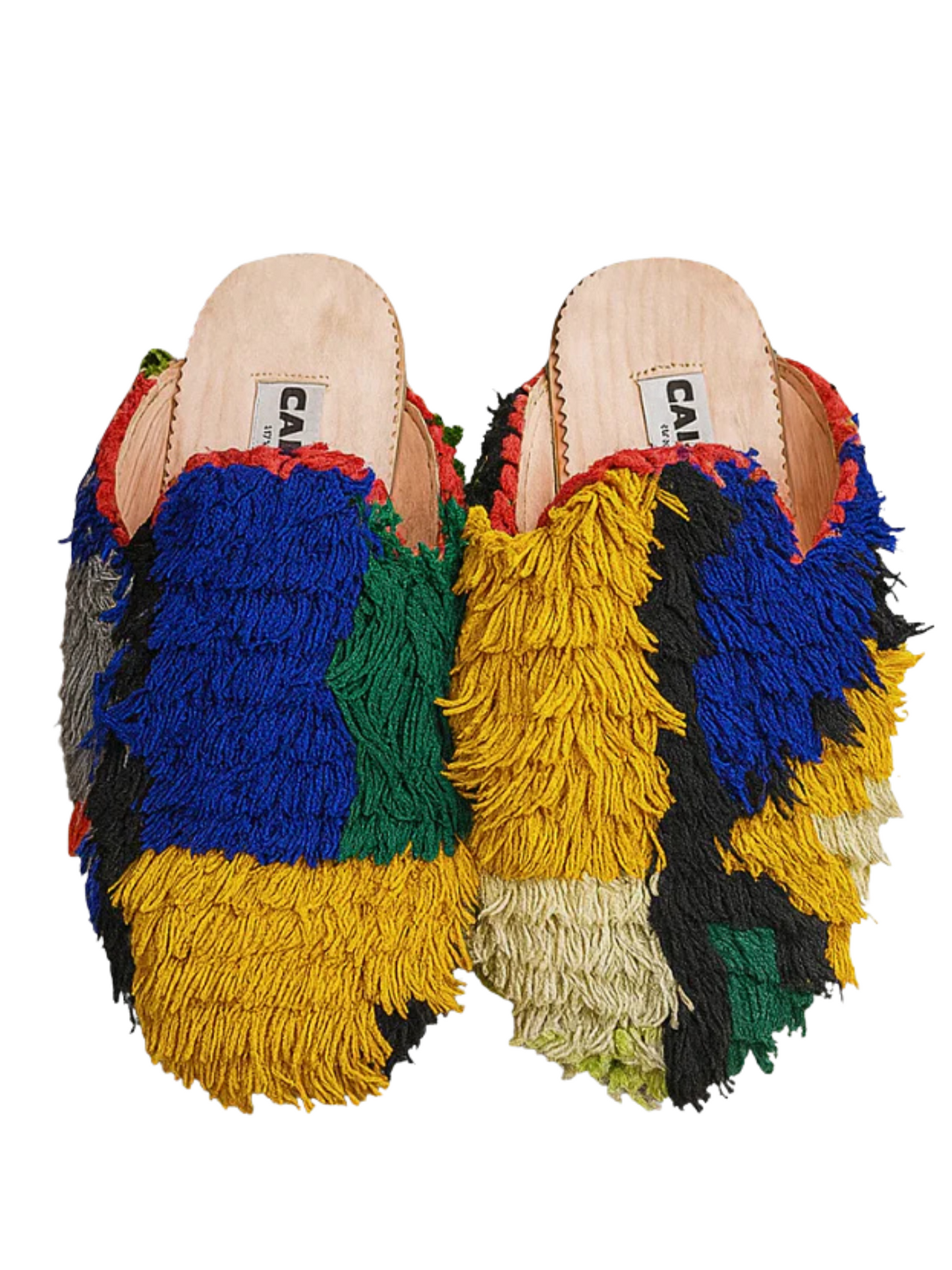 Babouches handmade from upcycled vintage Berber rugs