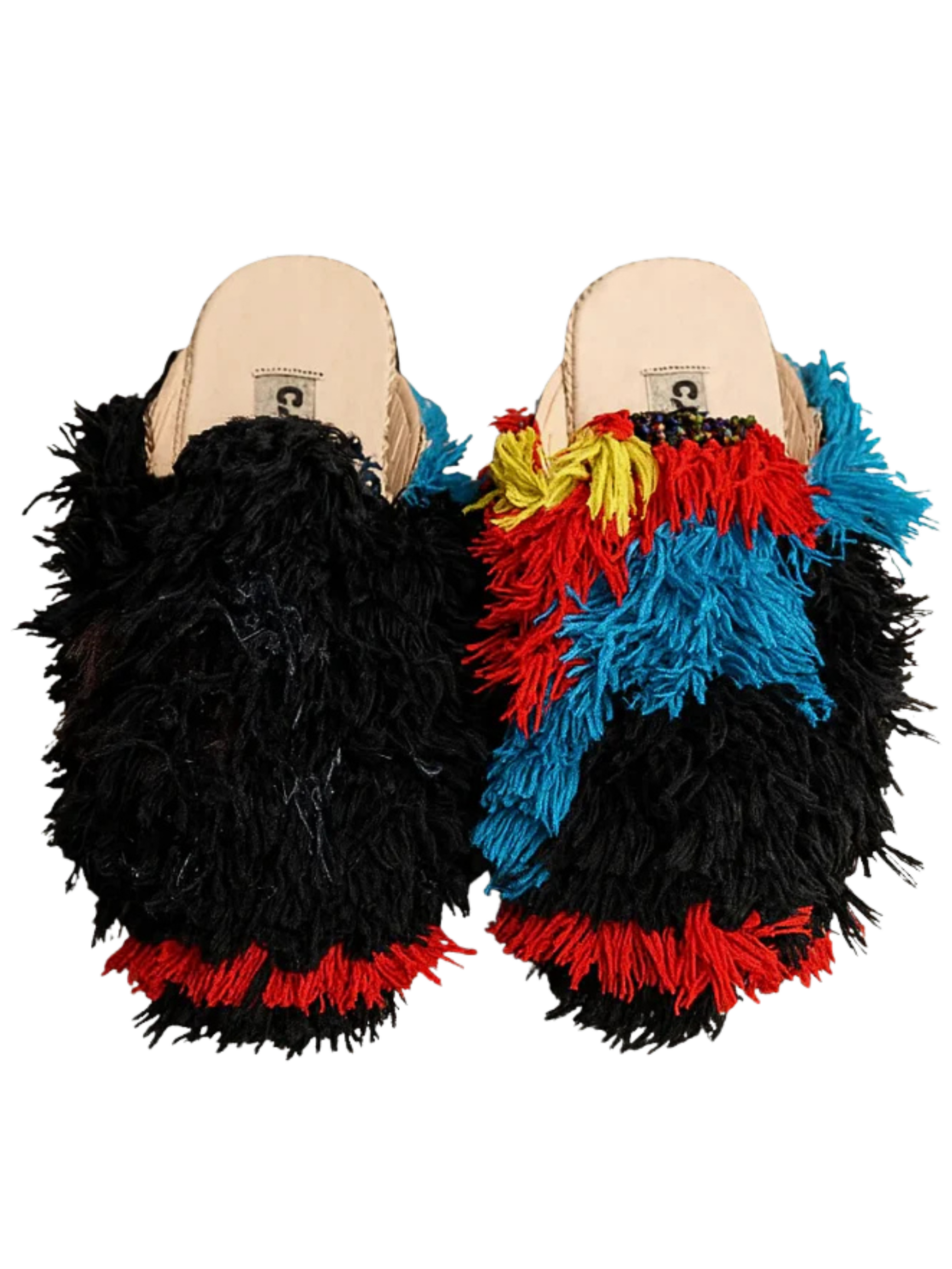Babouches handmade from upcycled vintage Berber rugs