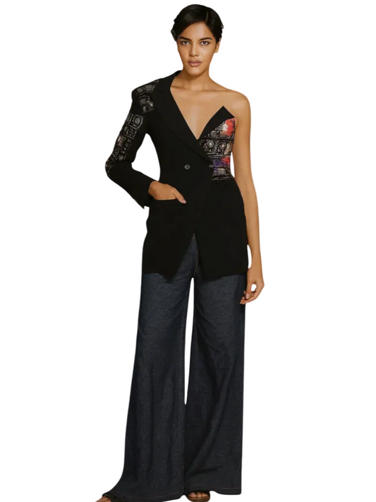 One shoulder blazer 