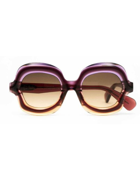 gradient purple orange sunglasses with gradient lenses