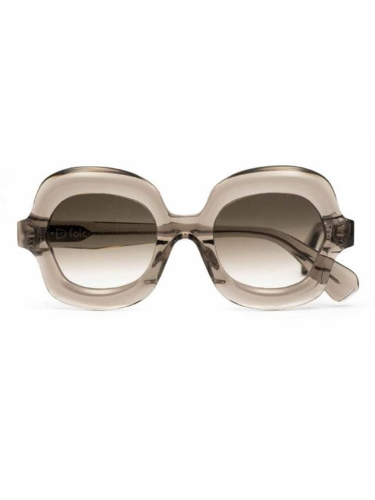 Clear beige sunglasses