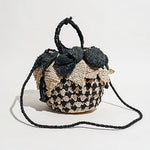 Load image into Gallery viewer, Pina Drawstring Bag Black/Natural
