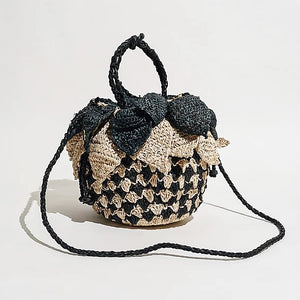 Pina Drawstring Bag Black/Natural