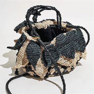 Pina Drawstring Bag Black/Natural