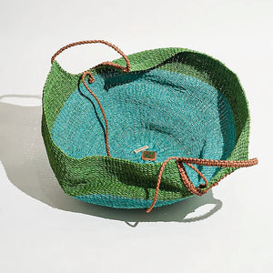 Pita Tote in Green and Blue