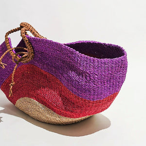 Pita Tote in Purple and Red
