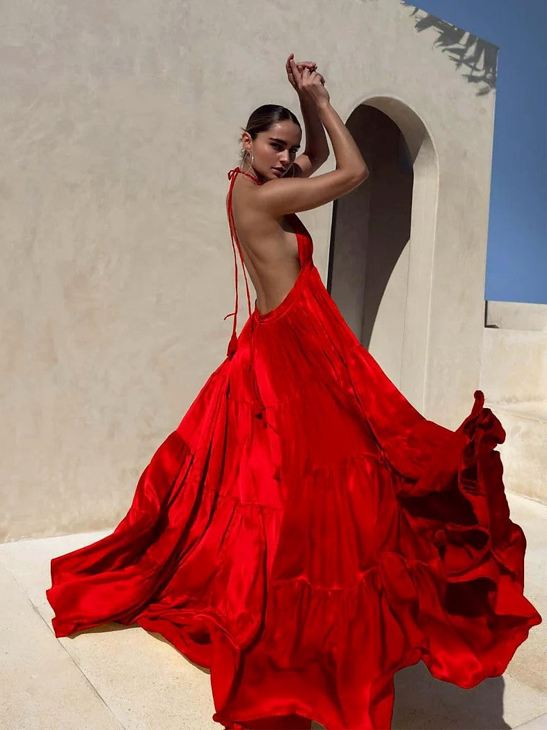 Silk Lily Maxi Dress