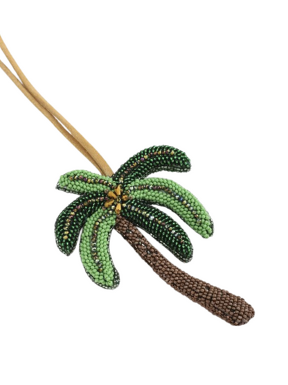 Palm Tree Beaded Charm