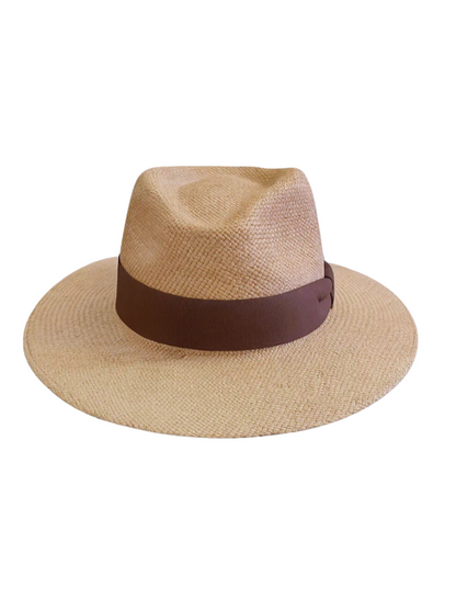 Beige straw hat