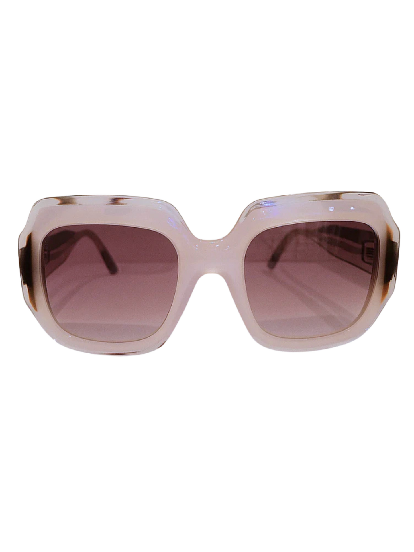 Sunglasses with a gradient brown lens