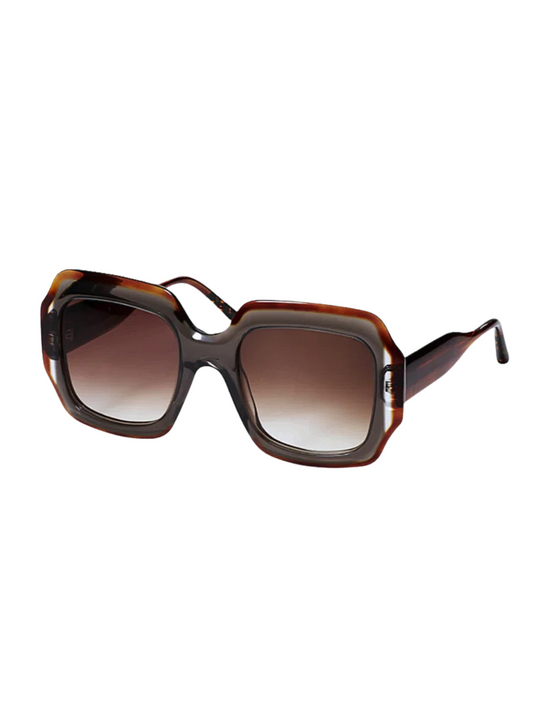 bronze grey frame sunglasses 