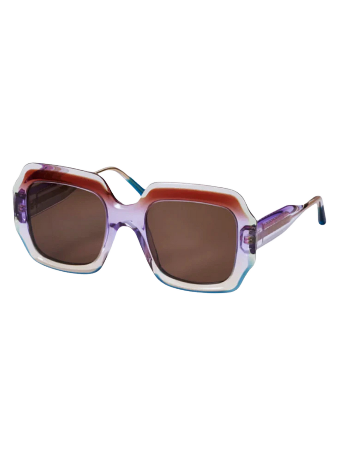 Sunglasses with a colorful frame 
