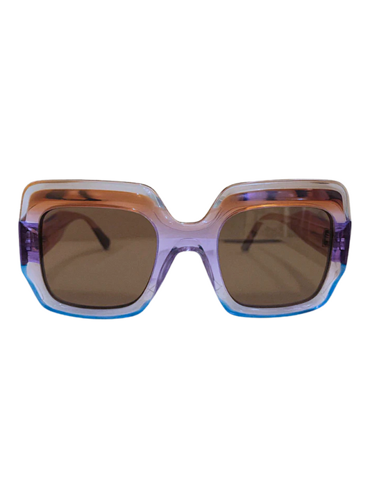 Sunglasses with a colorful frame 