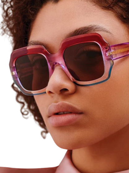Sunglasses with a colorful frame 