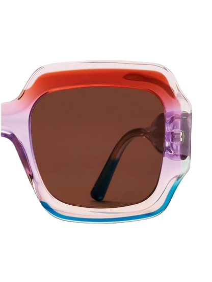 Sunglasses with a colorful frame 
