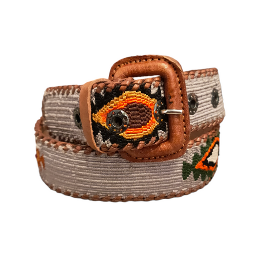 Guatemalan Gray Belt Silk Embroidery