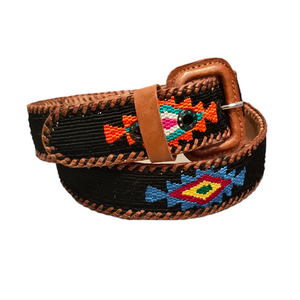 Guatemalan Black Belt Silk Embroidery