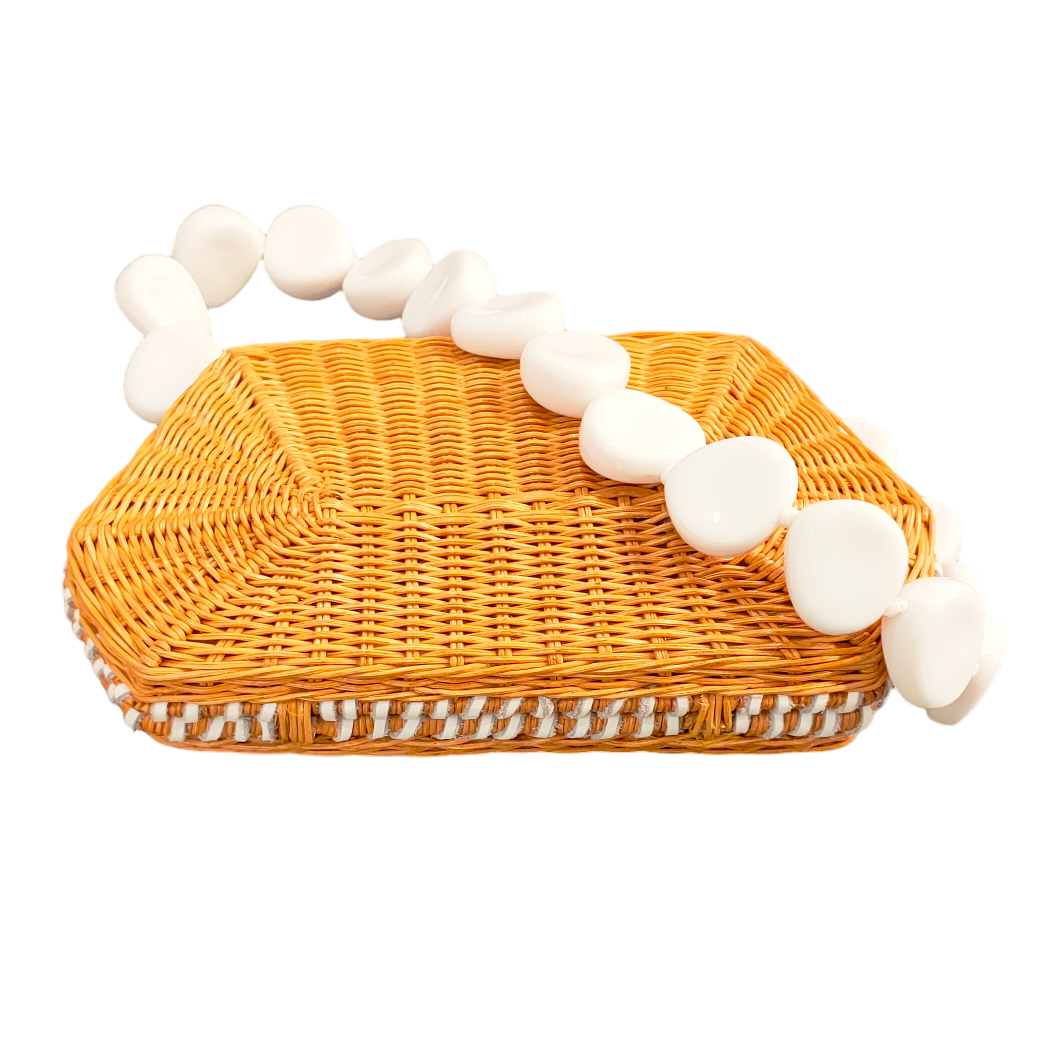 Blanca Wicker Clutch
