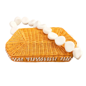 Blanca Wicker Clutch