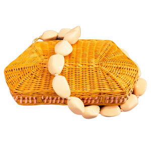 Blanca Wicker Clutch