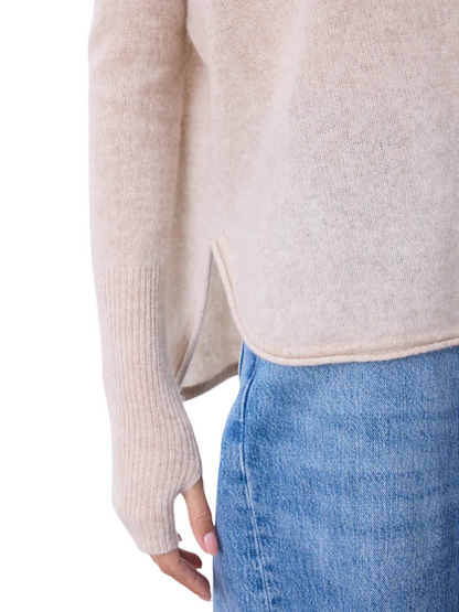 BEIGE CASHMERE SWEATER