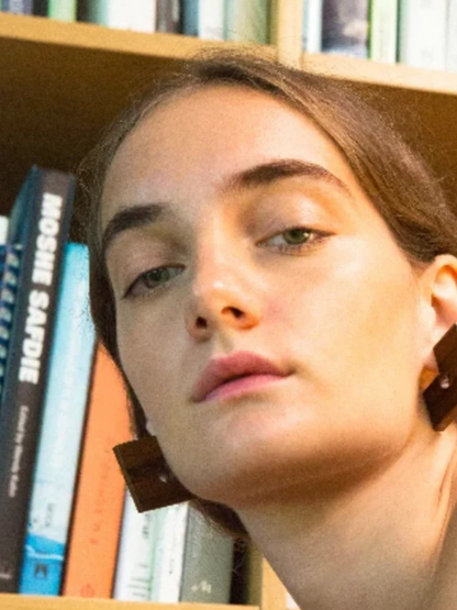 Wooden earrings
