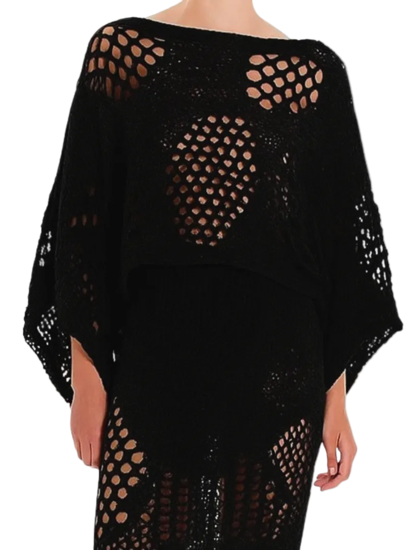  black crochet  top