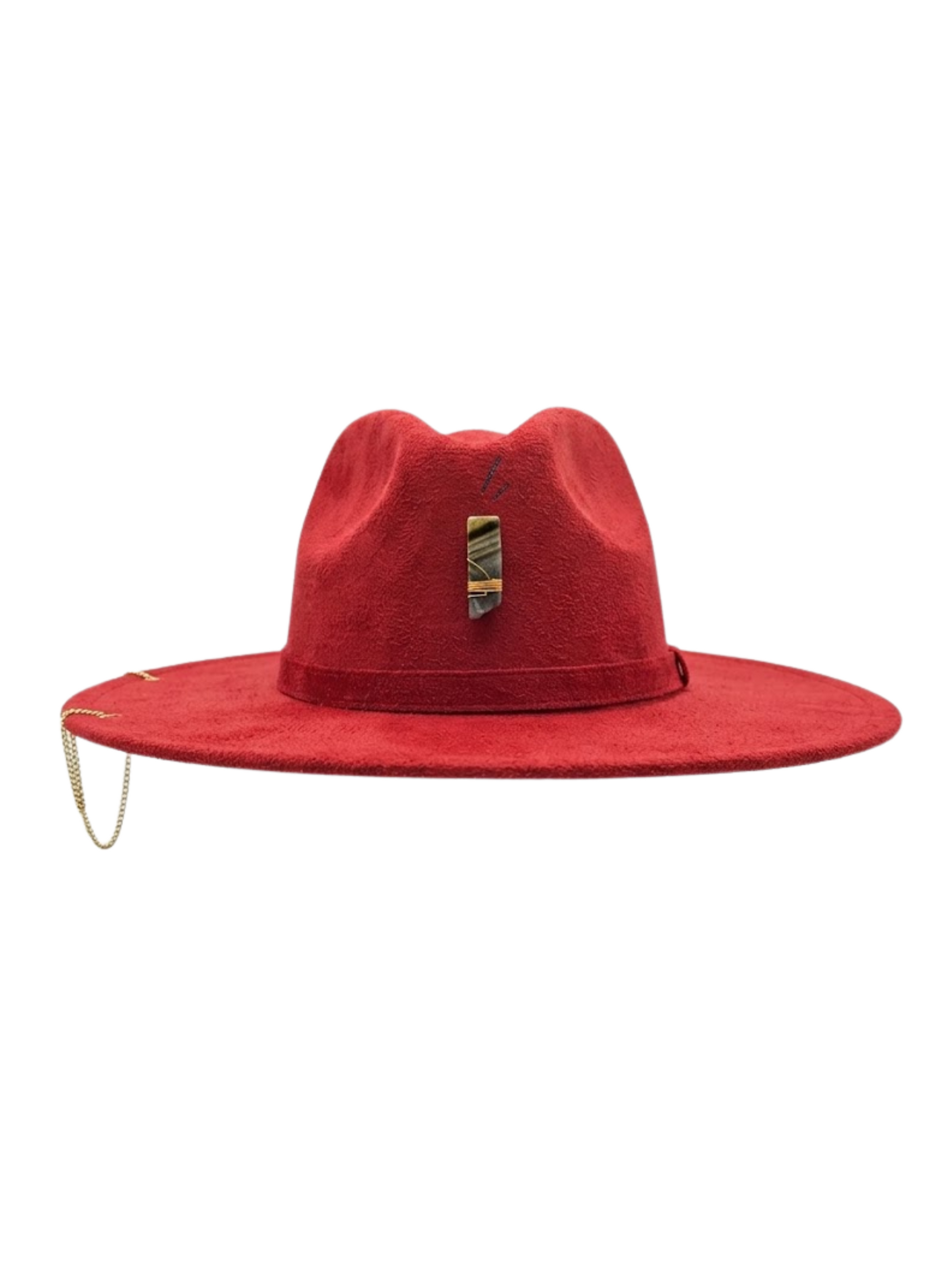Red fedora hat