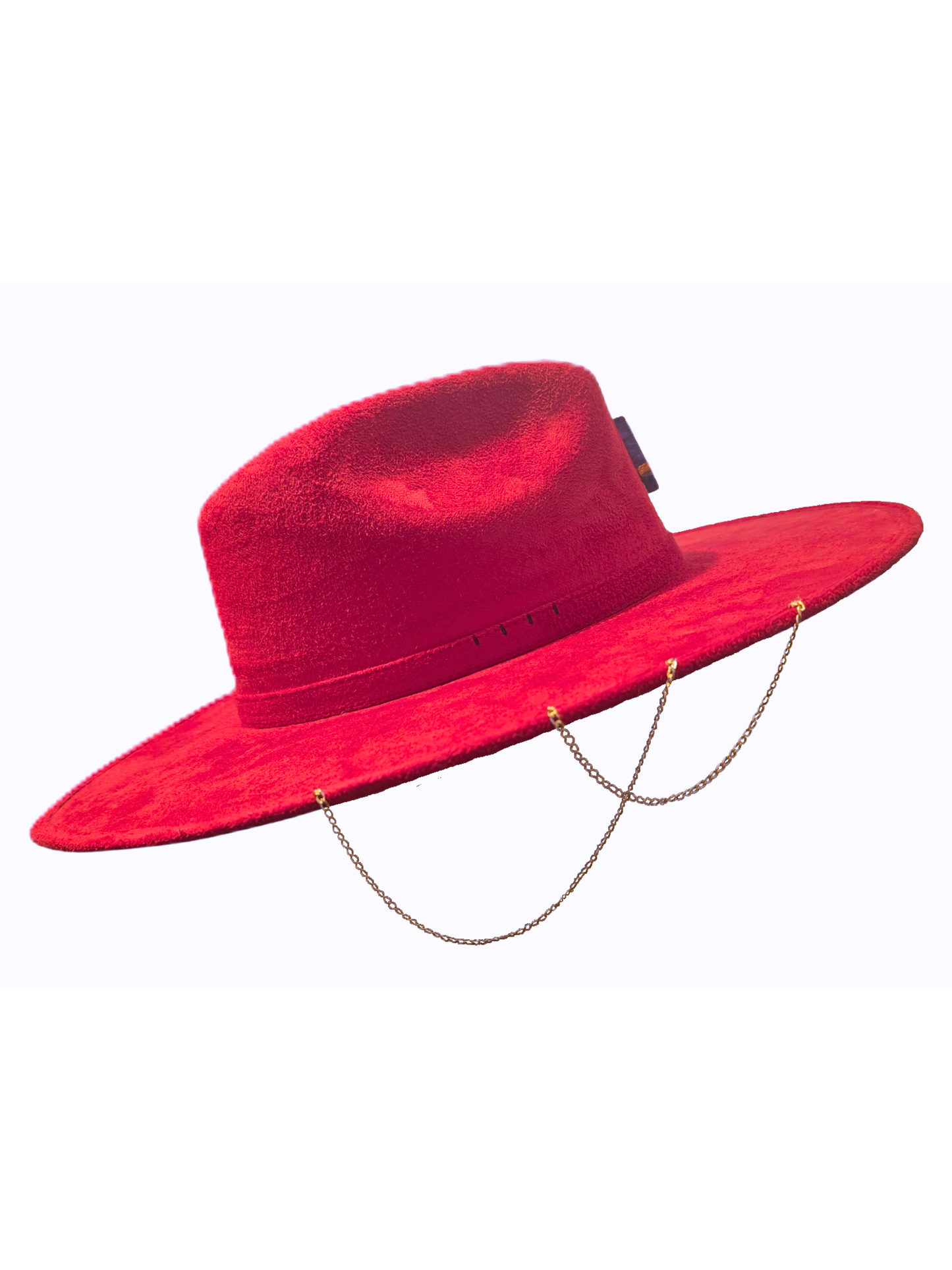 Red fedora hat