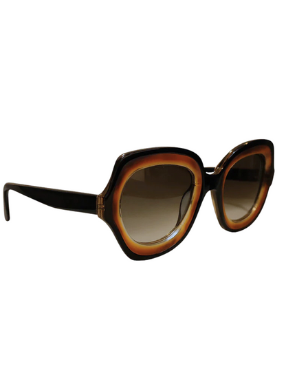 Bronze and Clear Glasses With Gradient Lens