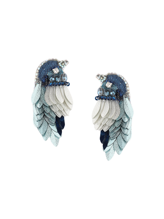  earrings with sequins, leather backing, and gold-plated posts