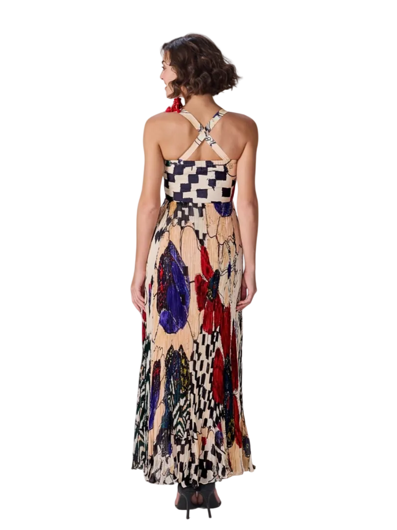 colorful patterned dress