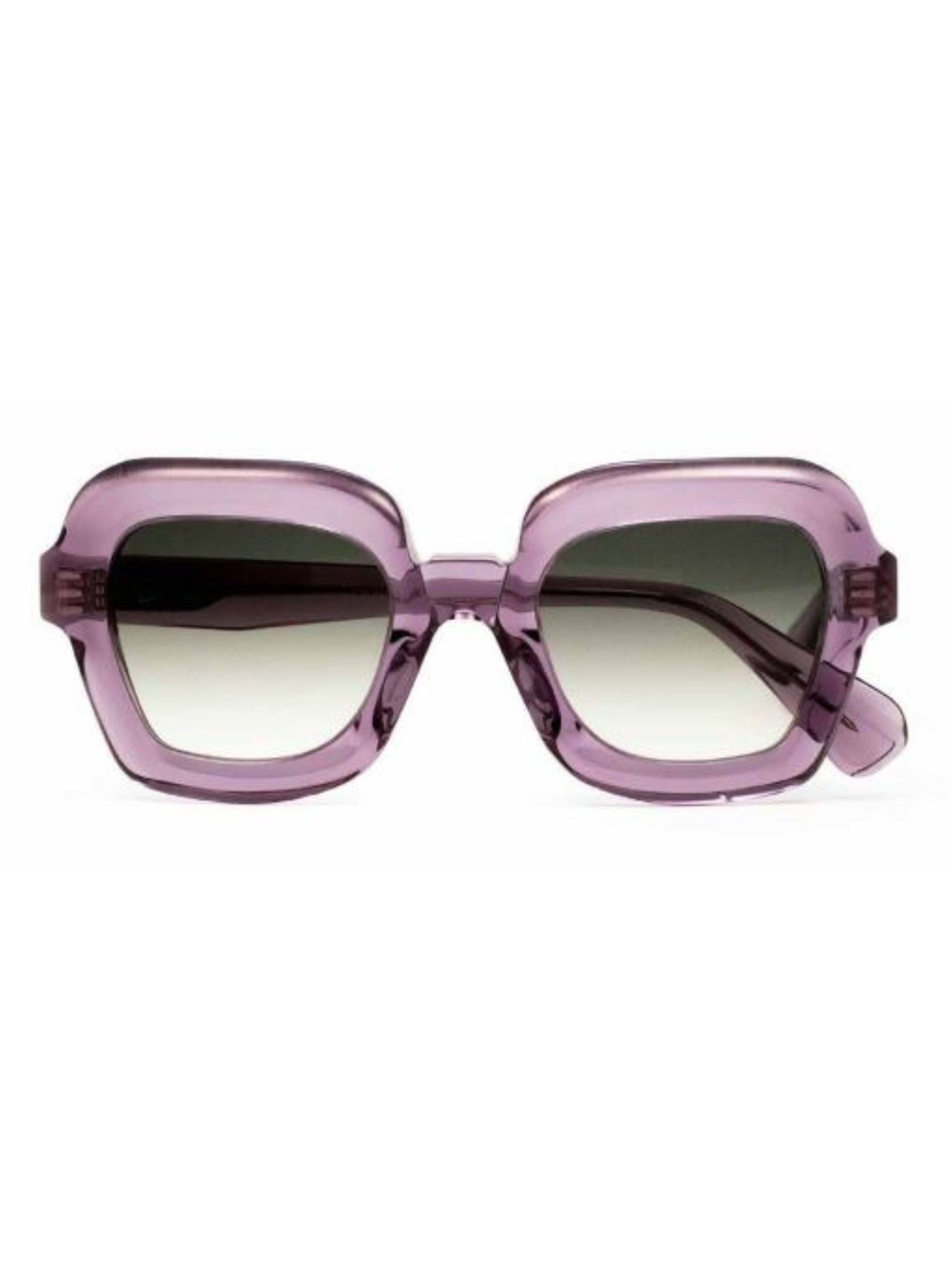 Clear Purple Frame gradient lens sunglasses