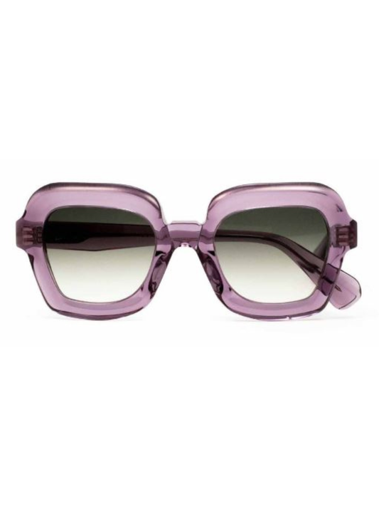 Clear Purple Frame gradient lens sunglasses