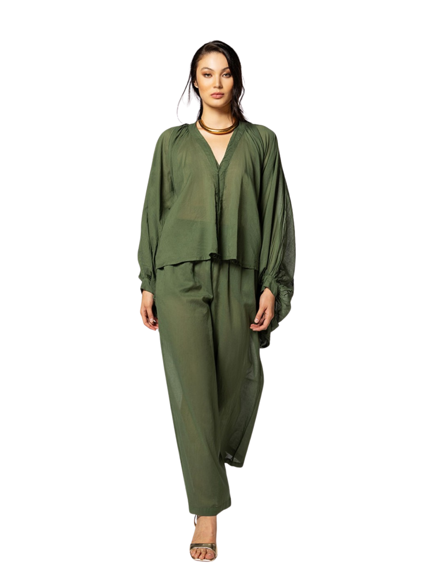 Shirt Extravagant Cropped Voile