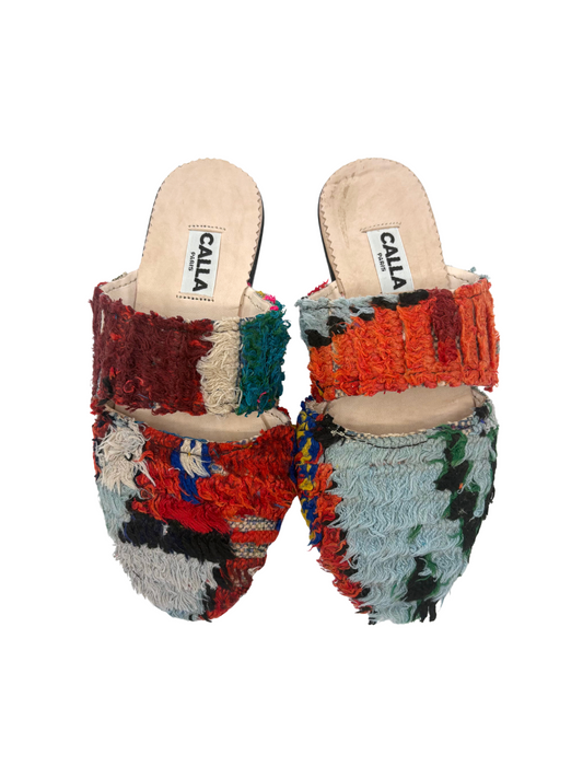  open-toe mule sandals