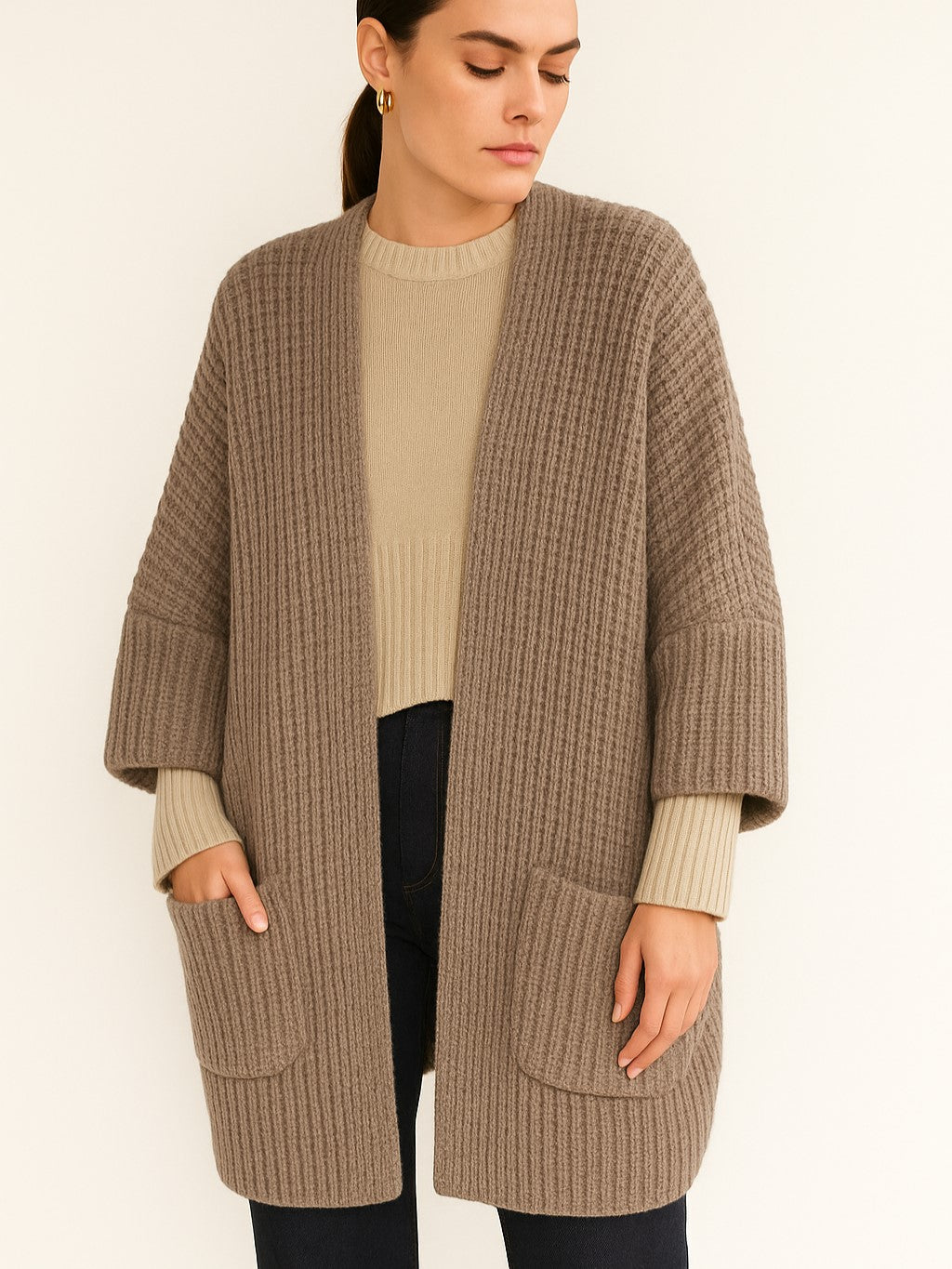 Oversized Knit Coat