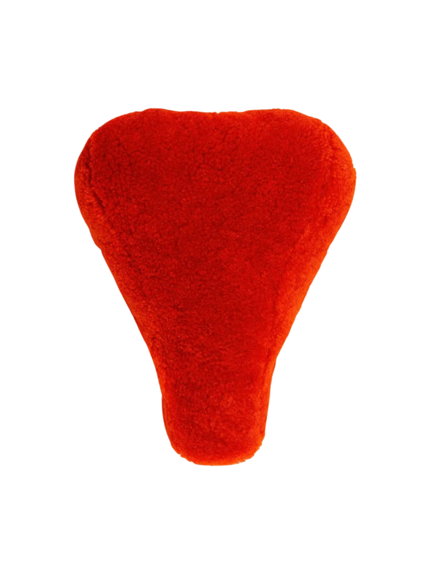 Red bicycle seat cover