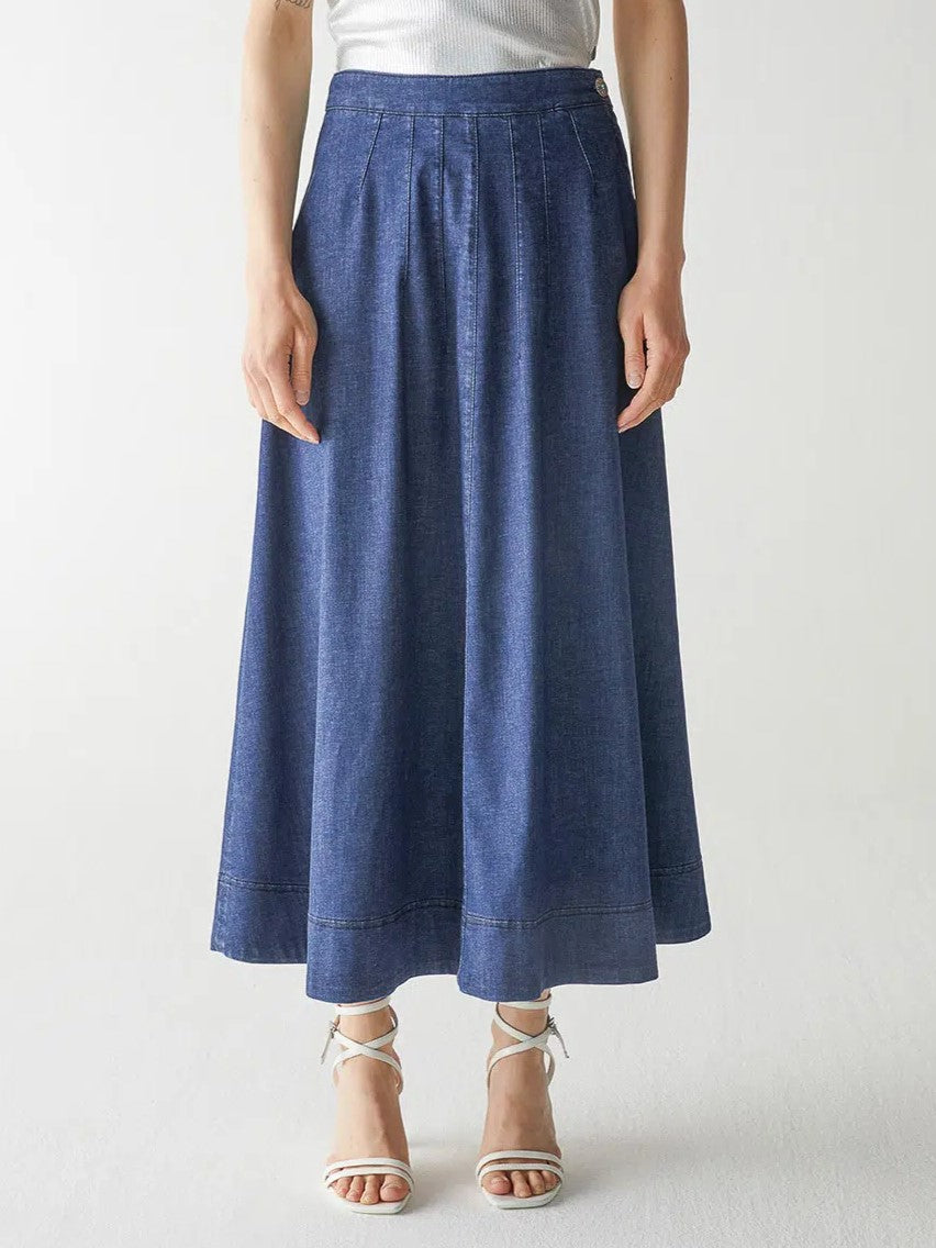 Denim A-Line Skirt