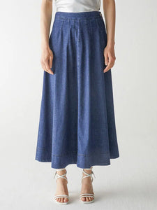 Denim A-Line Skirt