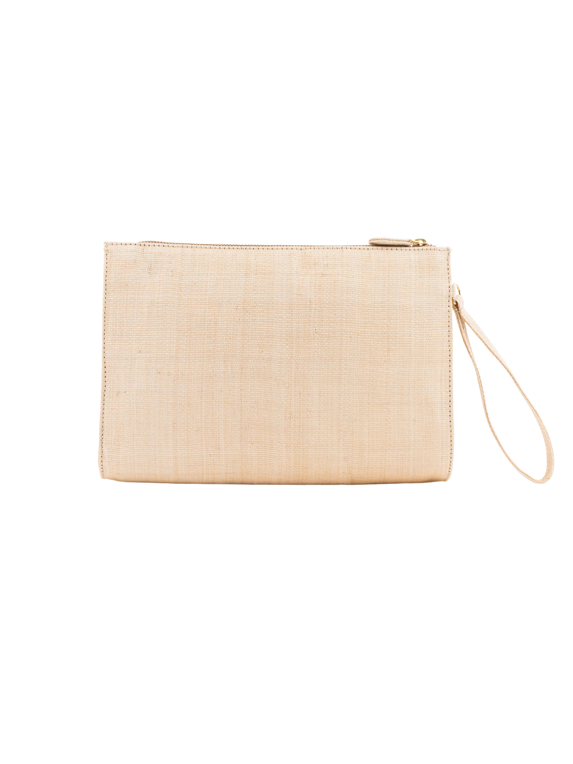 natural fiber handmade pouch with embroidered design