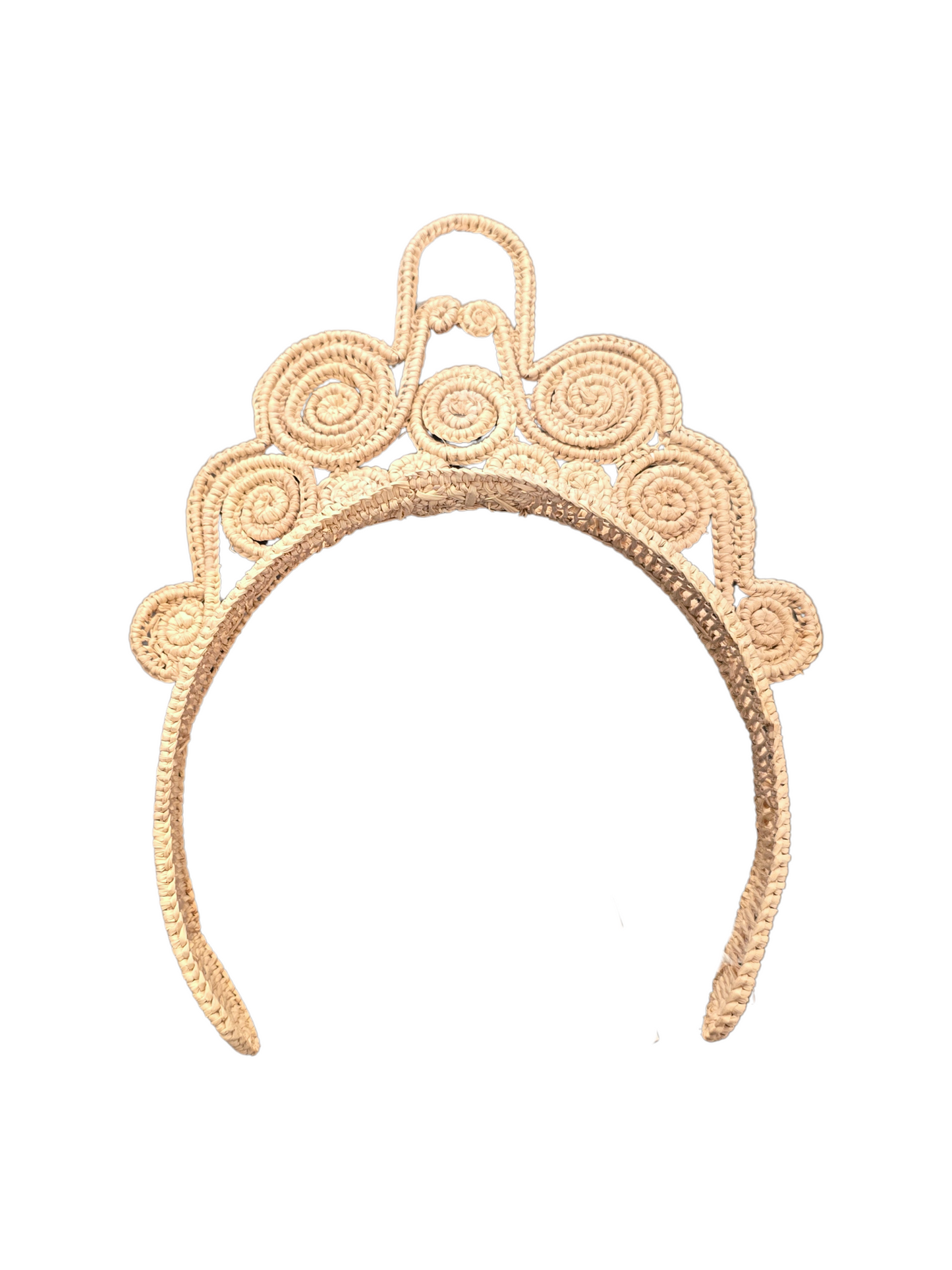 headband made of natural straw