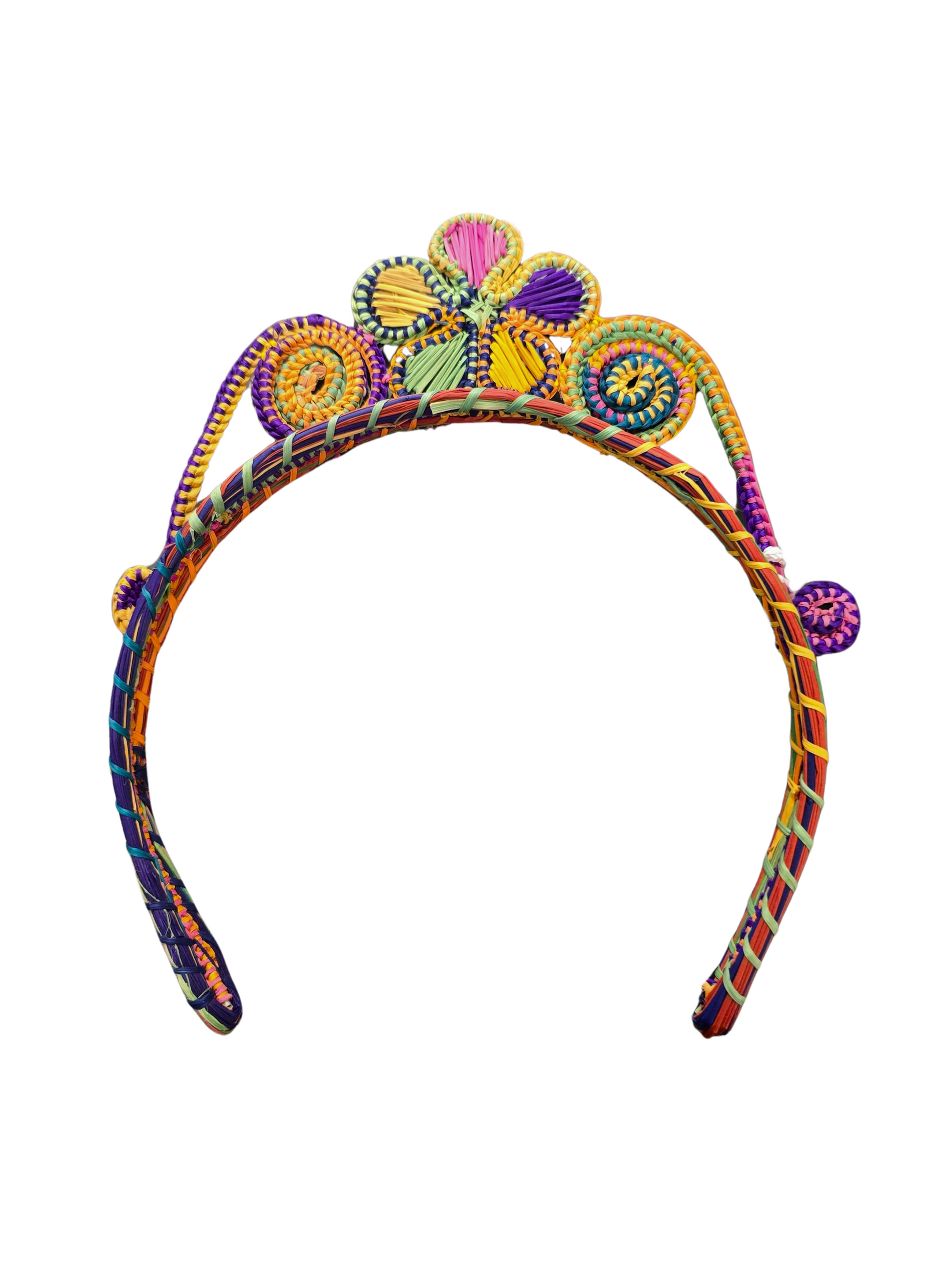 headband made of natural straw