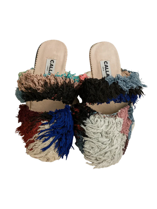  Moroccan babouches from upcycled vintage Berber rugs