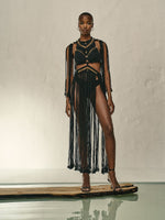 Load image into Gallery viewer, Amazon Metallic Macramé Dress
