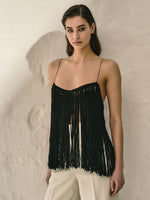 Load image into Gallery viewer, Macramé Fringe Top
