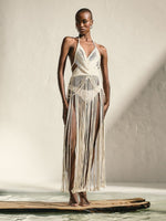 Load image into Gallery viewer, Sleeveless Cross Front Macramé Dress
