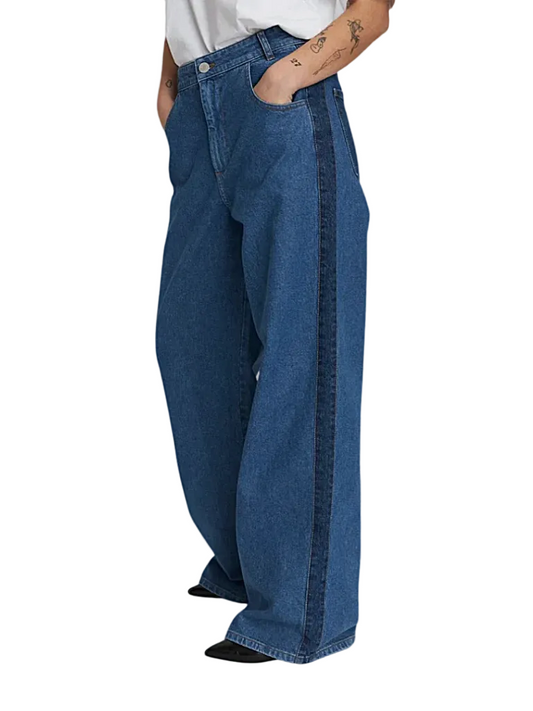  two tone blue jeans